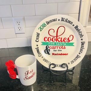 Christmas Plate and Coffee mug set